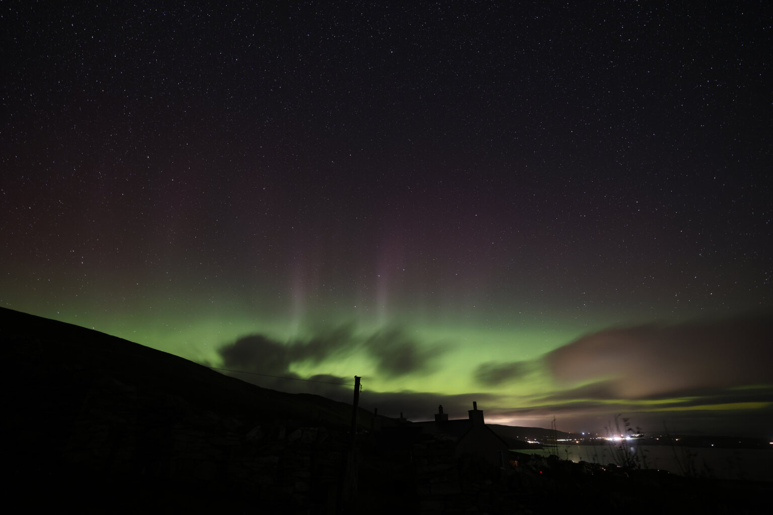 Spectacular Image Of Northern Lights Captured From Levenwick The Shetland Times Ltd 4406