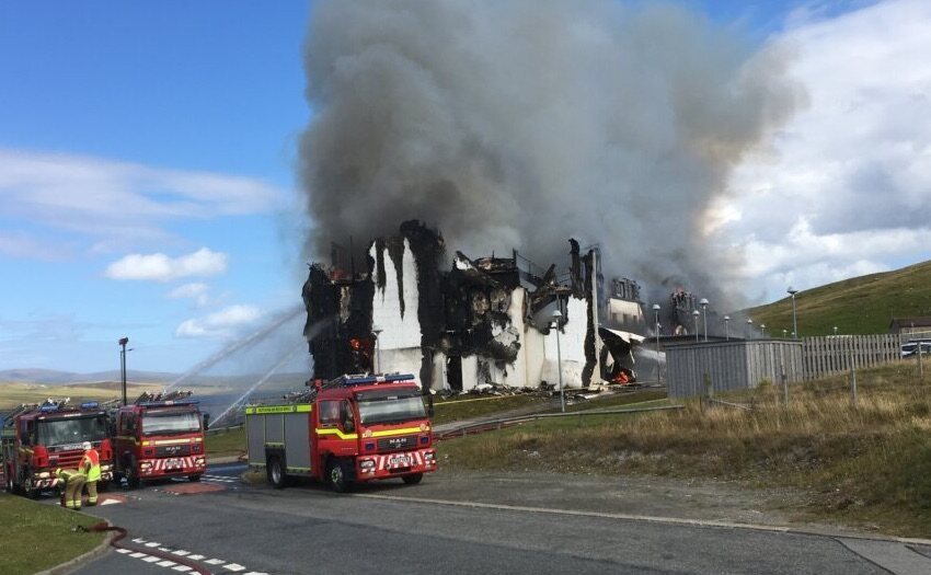 Housing plans for site of former hotel destroyed by fire | The Shetland ...