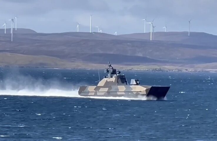 WATCH: Norwegian Skjold class corvette cruise past Whalsay | The ...